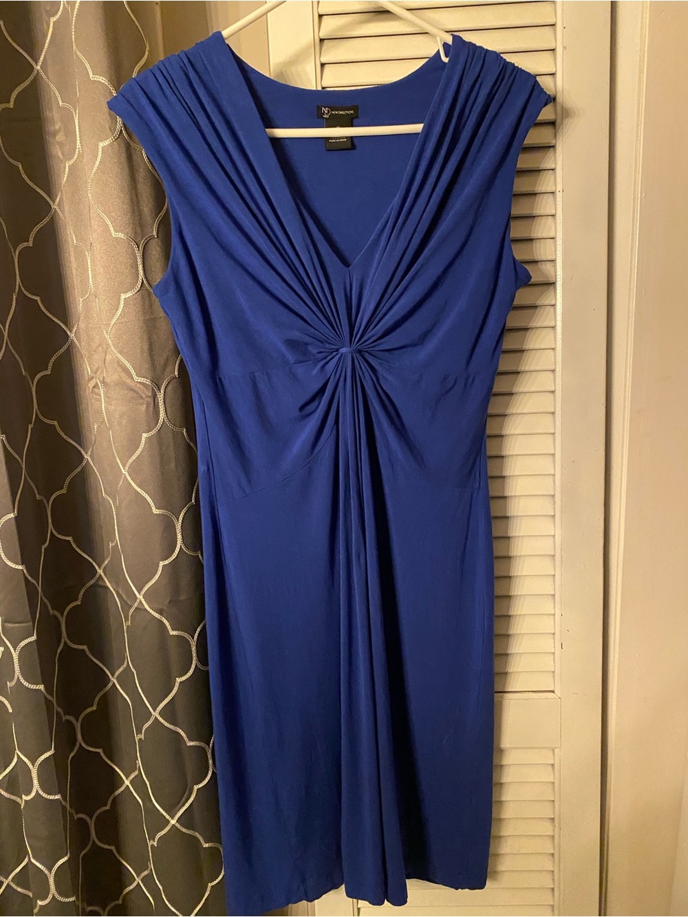 New Direction Royal Blue Twist-Front Women’s Dress Sz 10